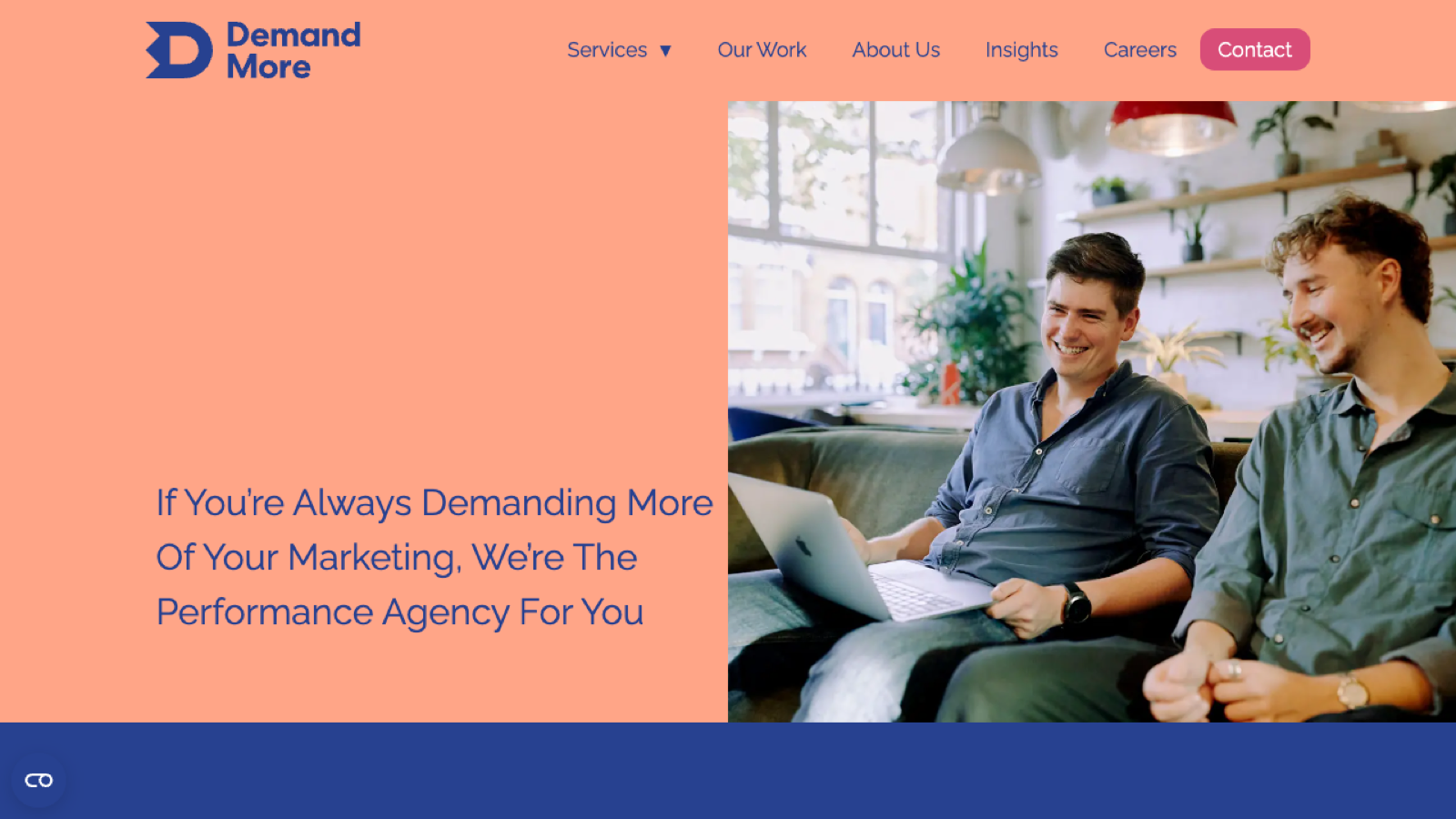 DemandMore website screenshot