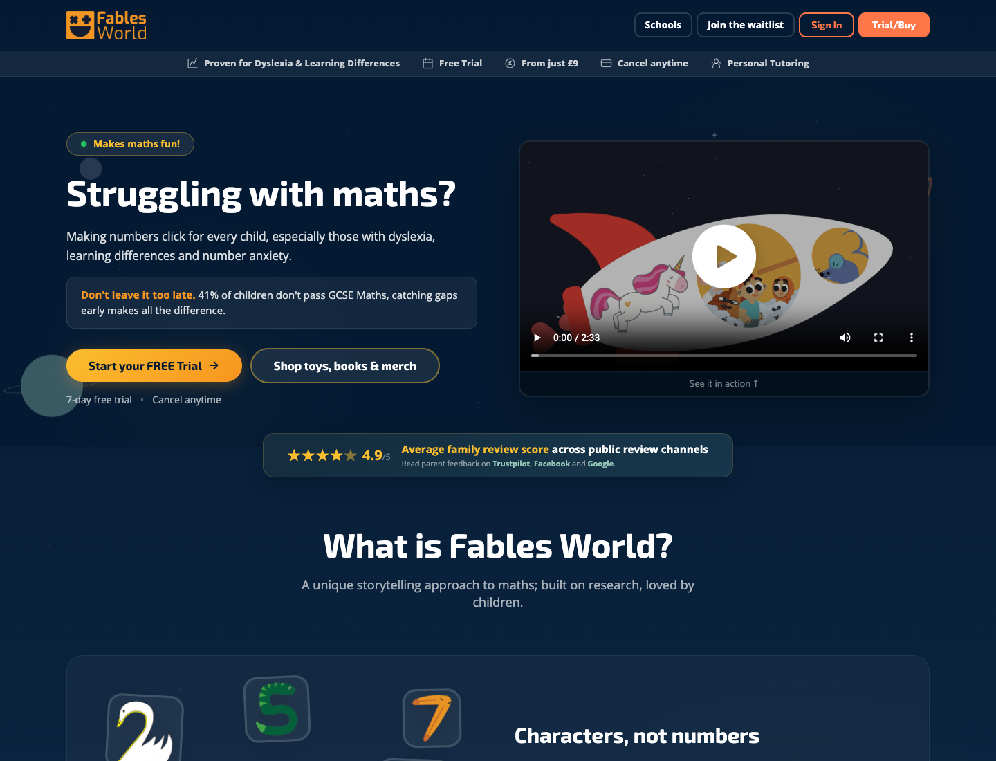 Fables World website screenshot